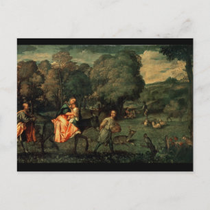 The Flight into Egypt, 1500s Postcard