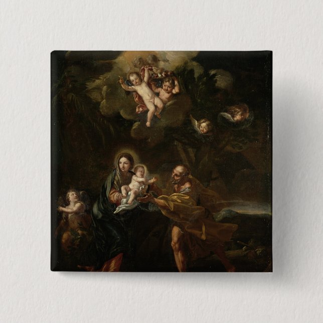 The Flight into Egypt 15 Cm Square Badge (Front)