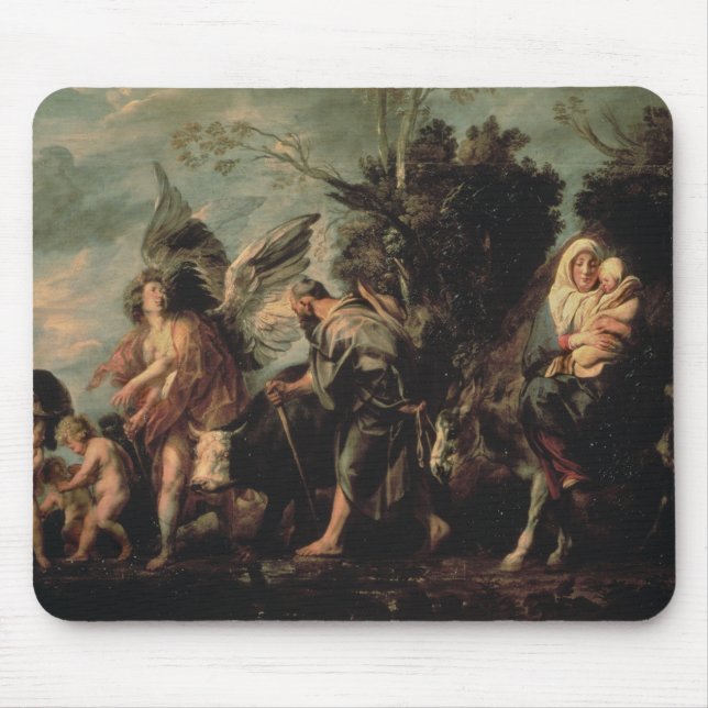 The Flight into Egypt, 17th century Mouse Pad (Front)