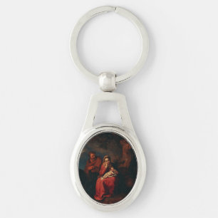 The Flight into Egypt by Abraham Bloemaert  Key Ring