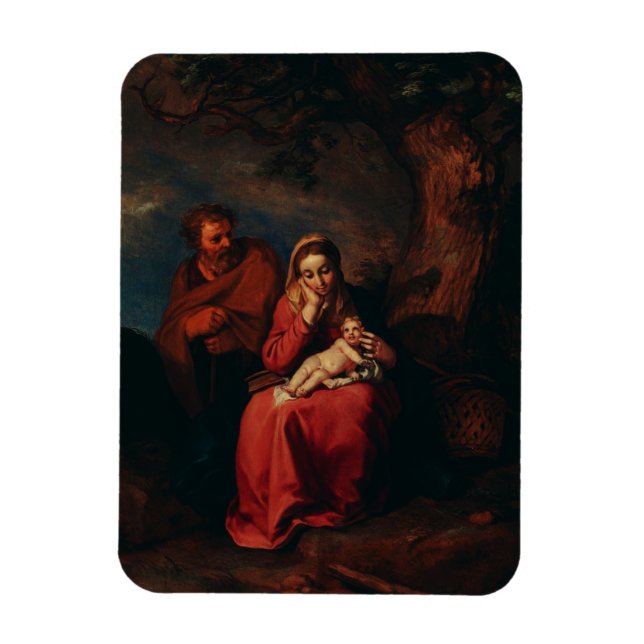 The Flight into Egypt by Abraham Bloemaert  Magnet (Vertical)