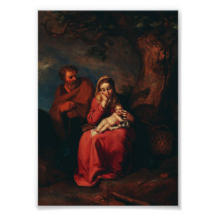 The Flight into Egypt by Abraham Bloemaert  Photo Print