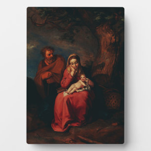 The Flight into Egypt by Abraham Bloemaert  Plaque