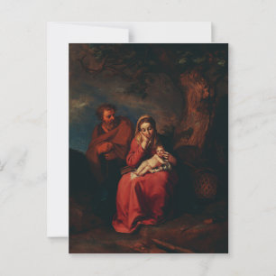The Flight into Egypt by Abraham Bloemaert Postcard