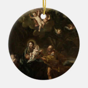 The Flight into Egypt Ceramic Tree Decoration