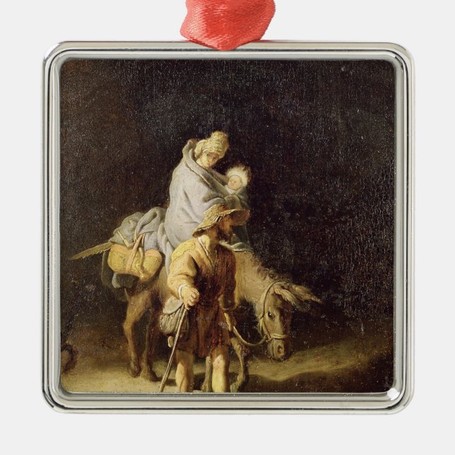 The Flight into Egypt Metal Ornament (Front)