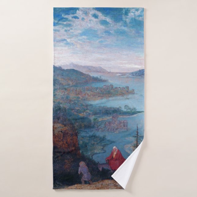 The Flight into Egypt, Pieter Bruegel Bath Towel (Bath Towel)