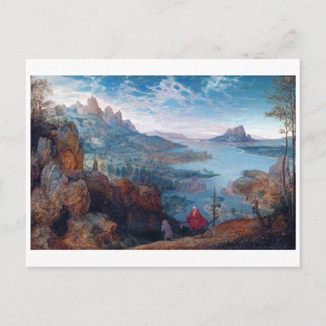 The Flight into Egypt, Pieter Bruegel Postcard (Front)