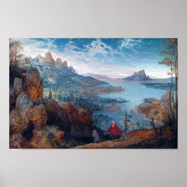 The Flight into Egypt, Pieter Bruegel Poster (Front)