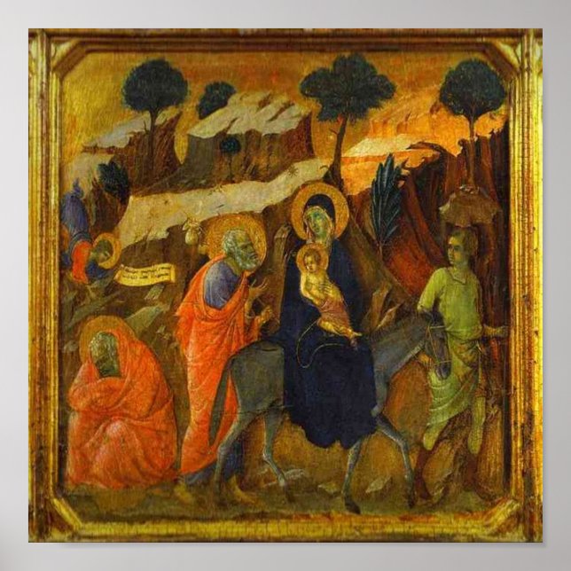 The Flight Into Egypt Religious Renaissance Poster (Front)
