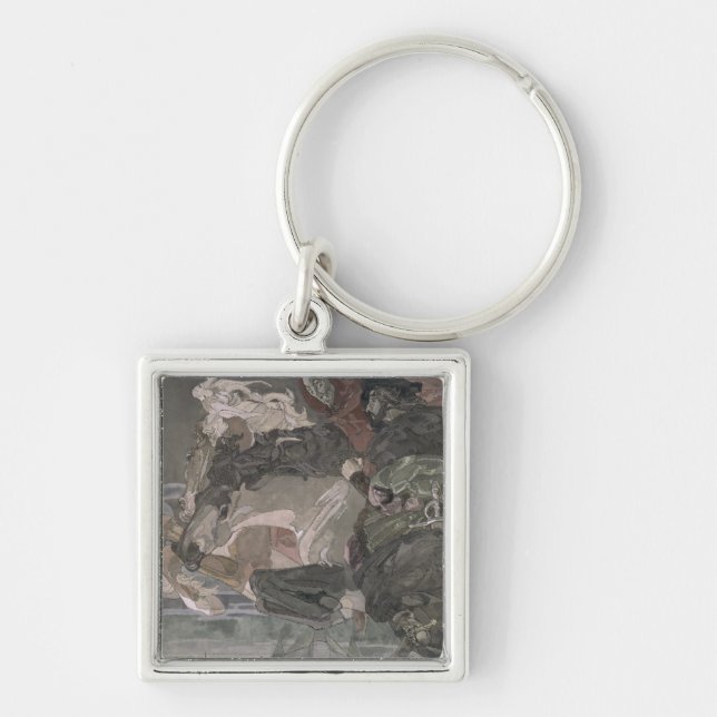 The Flight of Faust and Mephistopheles, 1896 Key Ring (Front)