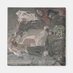 The Flight of Faust and Mephistopheles, 1896 Magnet