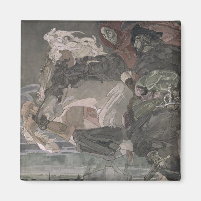 The Flight of Faust and Mephistopheles, 1896 Magnet (Front)