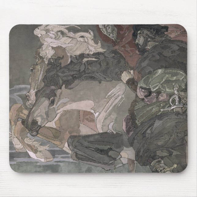 The Flight of Faust and Mephistopheles, 1896 Mouse Pad (Front)