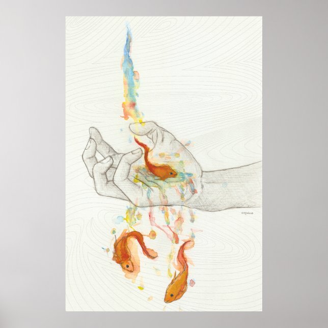 The flight of goldfish poster (Front)