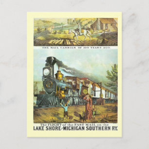 The Flight of The Fast Mail Postcard