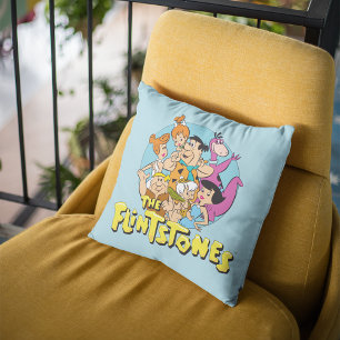 The Flintstones and Rubbles Family Graphic Cushion
