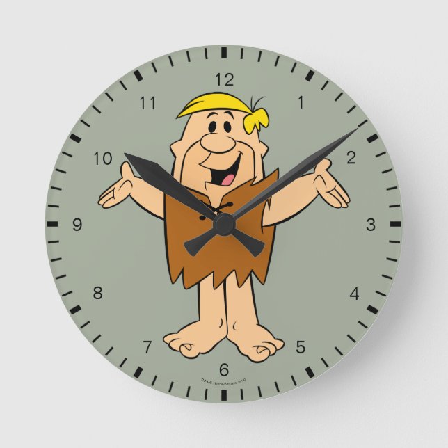 The Flintstones | Barney Rubble Round Clock (Front)