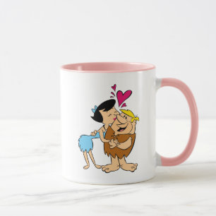 The Flintstones   Betty Kissing Barney Mug