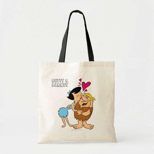 The Flintstones | Betty Kissing Barney Tote Bag (Front)
