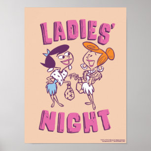 The Flintstones   Betty & Wilma - Ladies' Night Poster