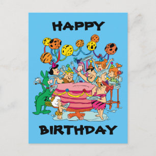 The Flintstones Birthday Party Invitation Postcard
