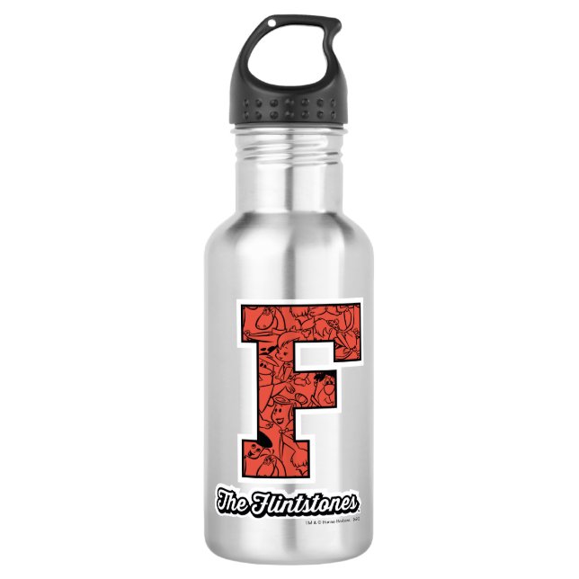 The Flintstones | Collegiate Style Monogram 532 Ml Water Bottle (Front)