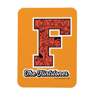 The Flintstones   Collegiate Style Monogram Magnet