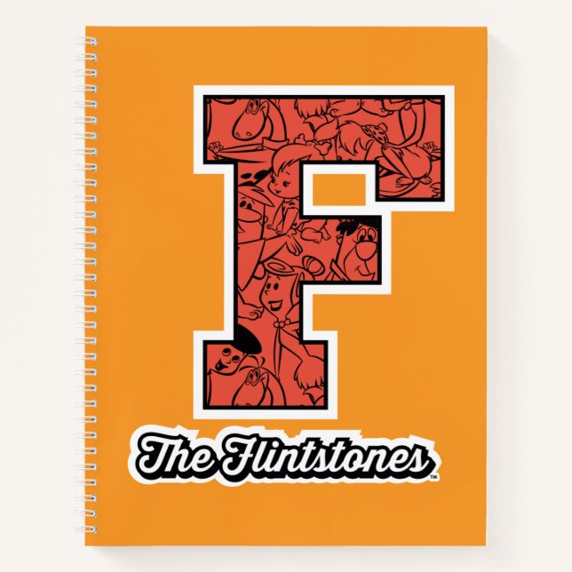 The Flintstones | Collegiate Style Monogram Notebook (Front)