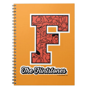 The Flintstones Collegiate Style Monogram Notebook