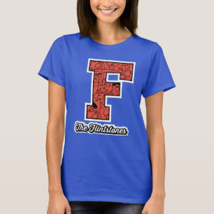 The Flintstones   Collegiate Style Monogram T-Shirt