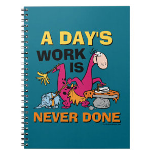 The Flintstones Dino Cleaning House Notebook