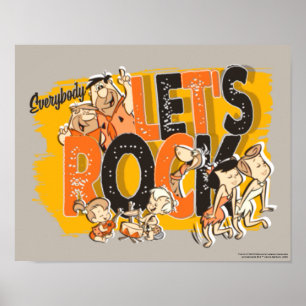 The Flintstones   Everybody Let's Rock Poster