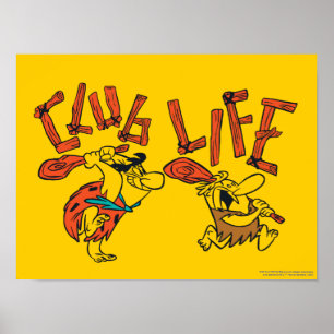 The Flintstones   Fred & Barney - Club Life Poster