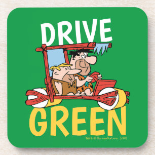 The Flintstones   Fred & Barney - Drive Green Coaster