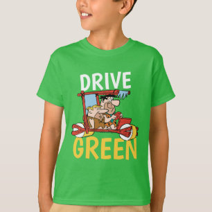The Flintstones   Fred & Barney - Drive Green T-Shirt