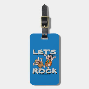 The Flintstones   Fred & Barney - Let's Rock Luggage Tag