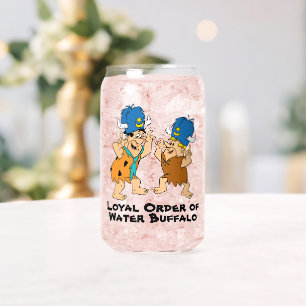 The Flintstones   Fred & Barney Water Buffaloes Can Glass