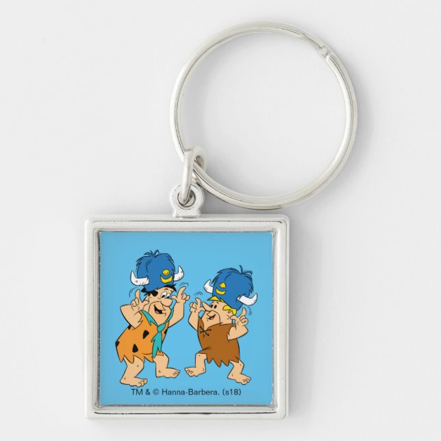 The Flintstones | Fred & Barney Water Buffaloes Key Ring (Front)