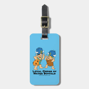 The Flintstones   Fred & Barney Water Buffaloes Luggage Tag