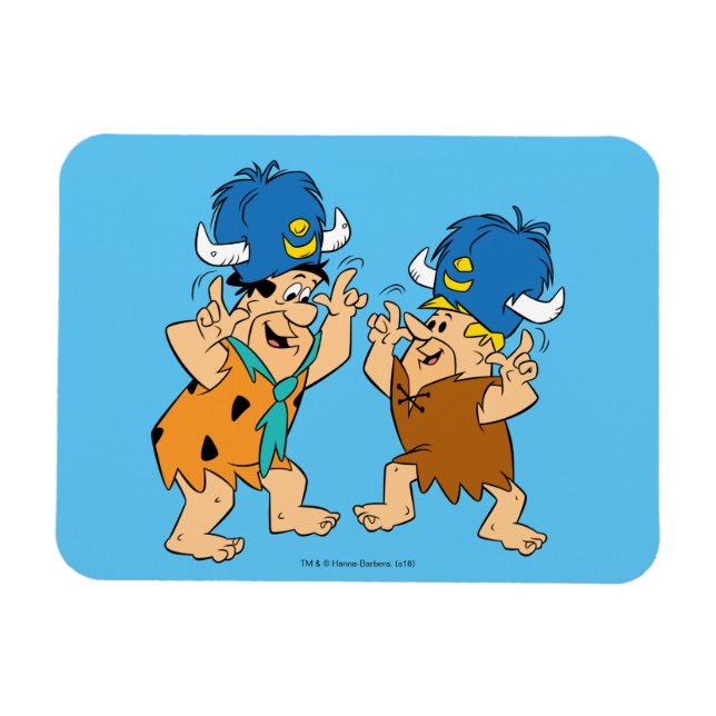 The Flintstones | Fred & Barney Water Buffaloes Magnet (Horizontal)