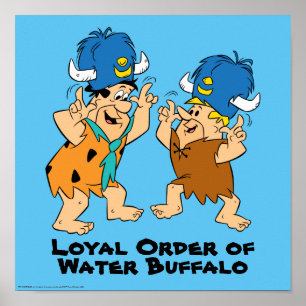 The Flintstones   Fred & Barney Water Buffaloes Poster