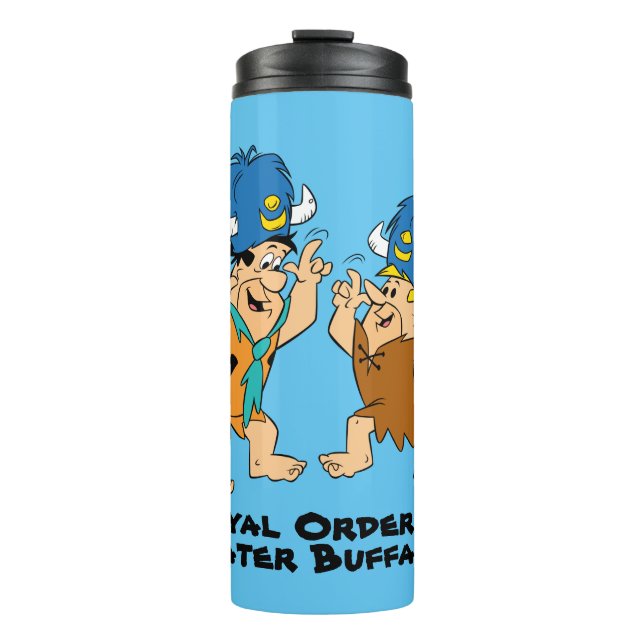 The Flintstones | Fred & Barney Water Buffaloes Thermal Tumbler (Front)