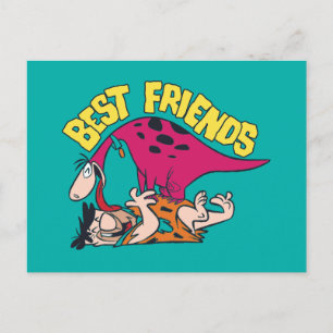 The Flintstones Fred & Dino - Best Friends Invitation Postcard