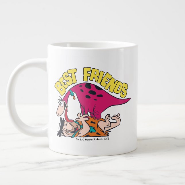 The Flintstones | Fred & Dino - Best Friends Large Coffee Mug (Left)