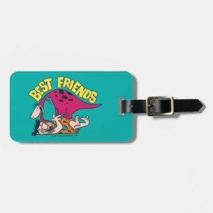 The Flintstones   Fred & Dino - Best Friends Luggage Tag