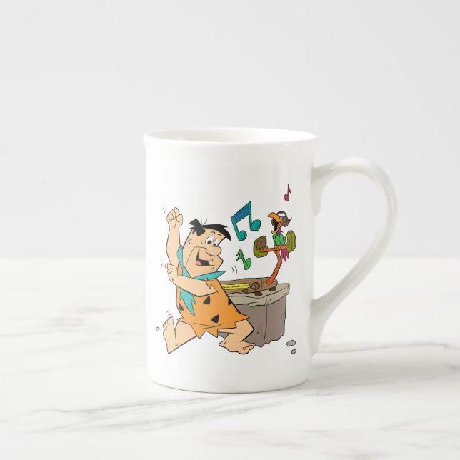 The Flintstones | Fred Flintstone Dancing Bone China Mug (Right)