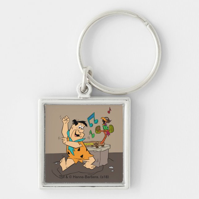 The Flintstones | Fred Flintstone Dancing Key Ring (Front)