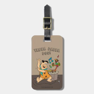 The Flintstones   Fred Flintstone Dancing Luggage Tag