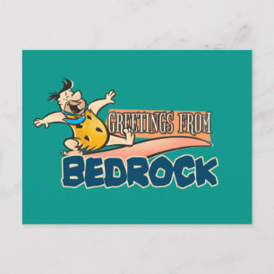 The Flintstones   Fred - Greetings From Bedrock Invitation Postcard